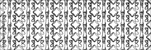 White background with striped shapes. Texture with figures from lines.Line shape design.Abstract background for web page, textures, card, poster, fabric, textile. Monochrome graphic repeating design.