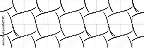 White background with striped shapes. Texture with figures from lines.Line shape design.Abstract background for web page, textures, card, poster, fabric, textile. Monochrome graphic repeating design.