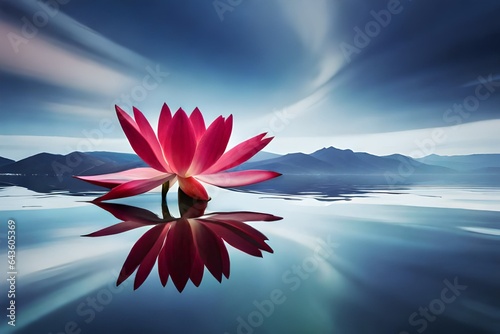 pink water lily