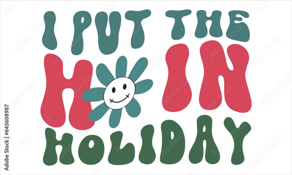 Groovy  Christmas Retro SVG Design