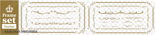 set of frame illustration Vector