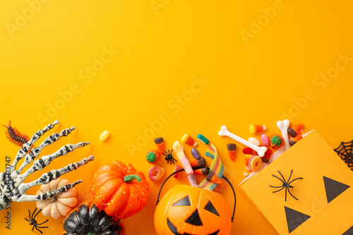 Canvas Print Festive trick or treat tradition for kids