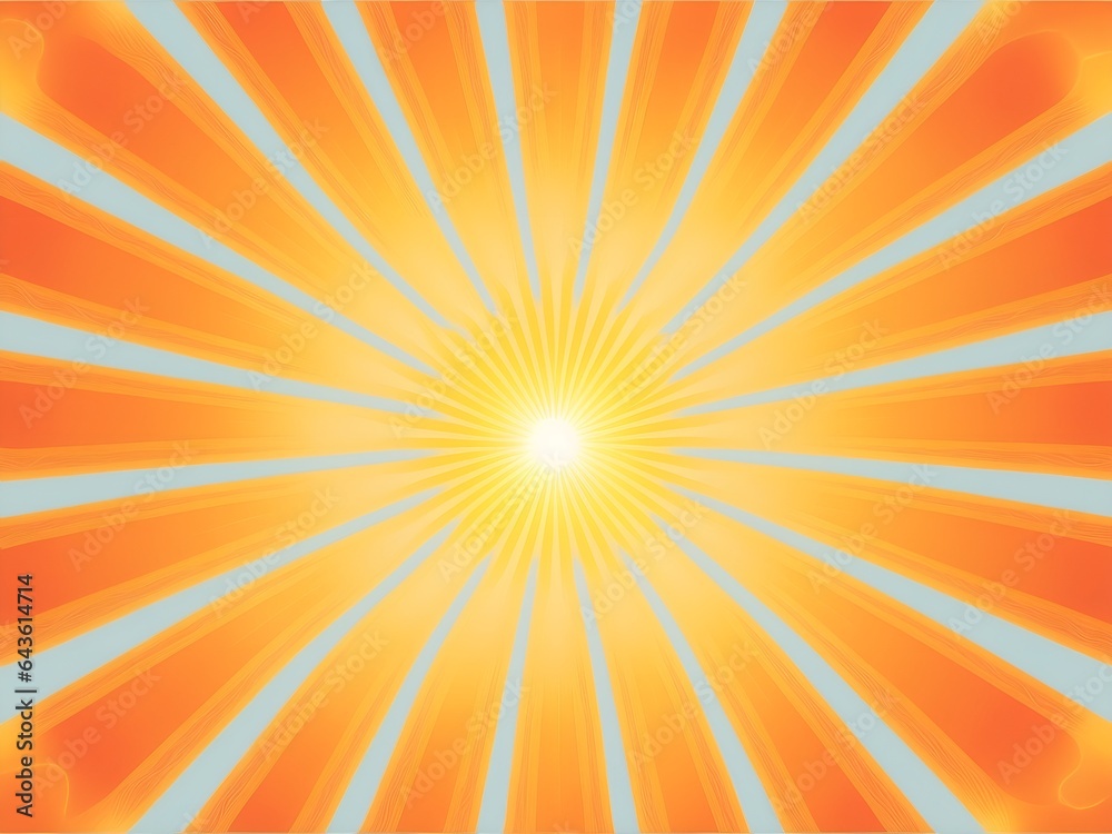 Orange sun rays pattern backgroun Orange sun rays pattern backgroun
