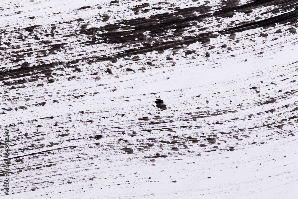 Black paint isolated on white background Black paint isolated on white background