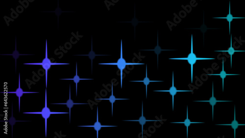 Abstract illustration Twinkling vibrant colorful star in high resolution. Easy to use.