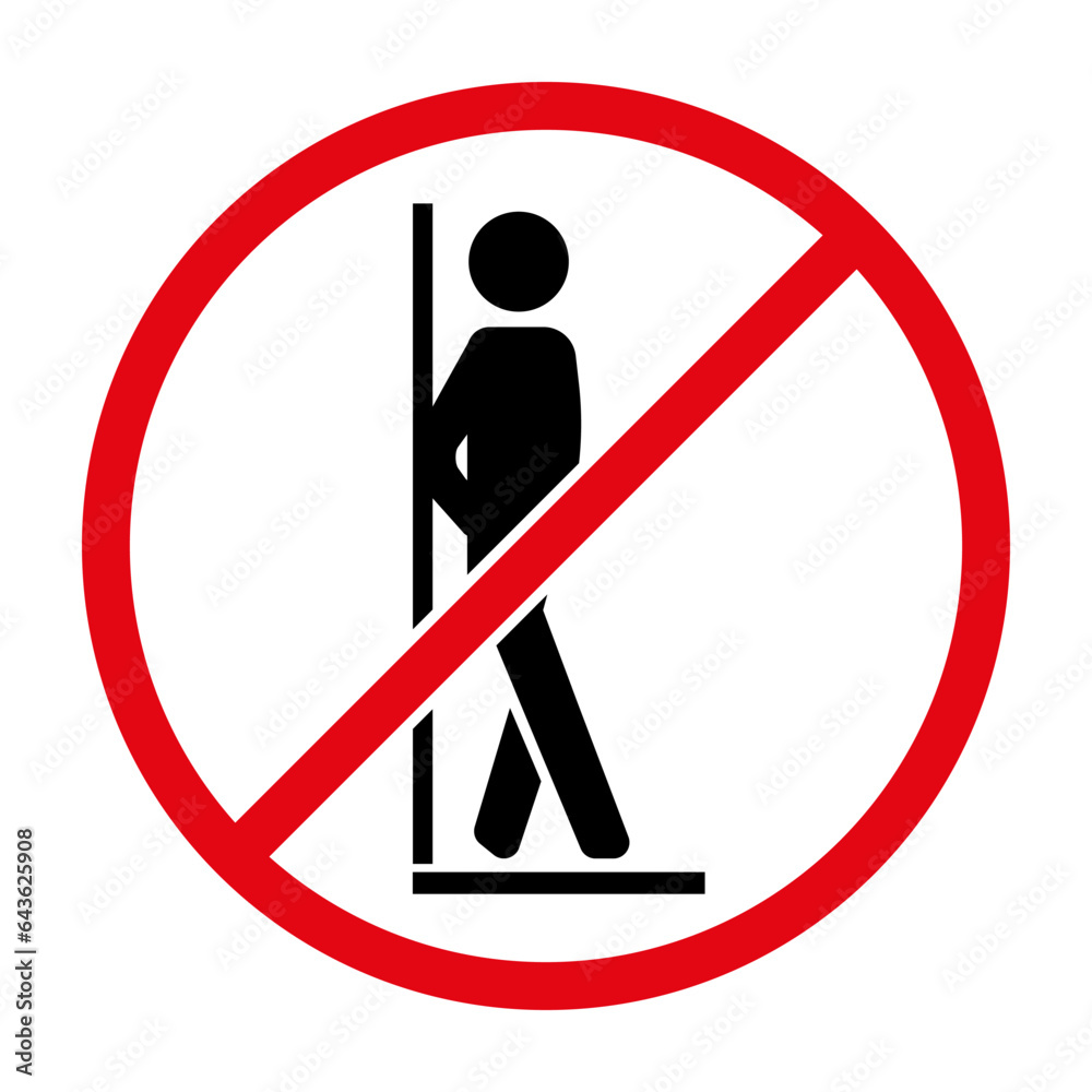 Vector icon do not touch the door, glass. An icon prohibiting leaning on the door in public transport Vector icon do not touch the door, glass. An icon prohibiting leaning on the door in public transport