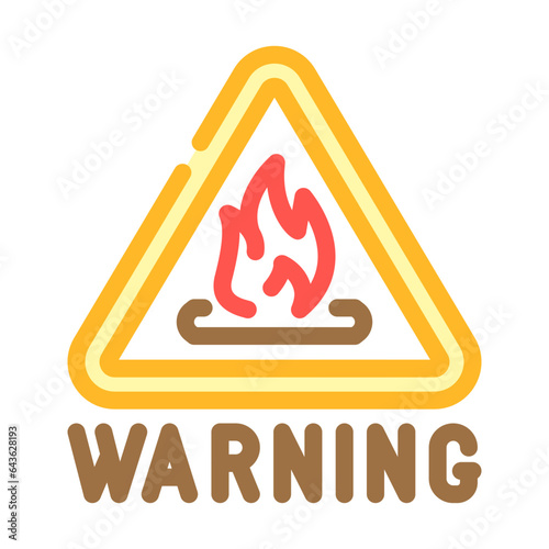 safety gas service color icon vector. safety gas service sign. isolated symbol illustration