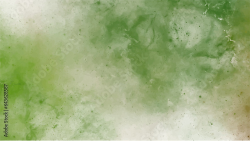 Abstract green watercolor background.Hand painted watercolor. vector