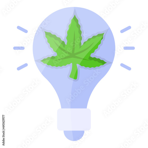 Bulbs for Indoor Hemp Plant Grows concept, HID marijuana grow light vector color icon design, Cannabis and marijuana symbol, thca and cbdasign, recreational herbal drug stock illustration photo