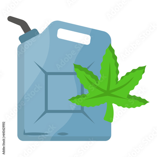 Smell-Proof Airtight Stash Container concept, Discreet Storage vector color icon design, Cannabis and marijuana symbol, thca and cbdasign, recreational herbal drug stock illustration