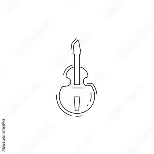 Cello line icon. cello thin line icon.