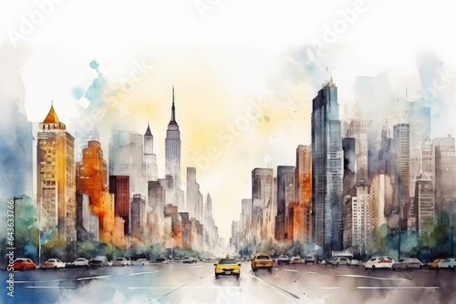 Manhattan Magic: Watercolor Delight