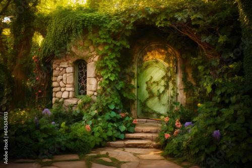 Hidden Doors and Ivy Magic in a Whimsical Garden