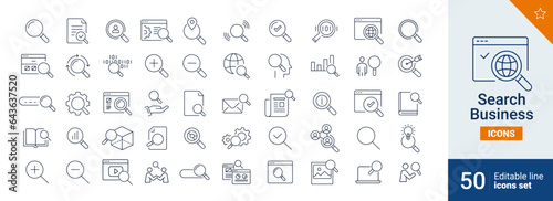 Search icons Pixel perfect. Document, book, coding, ....
