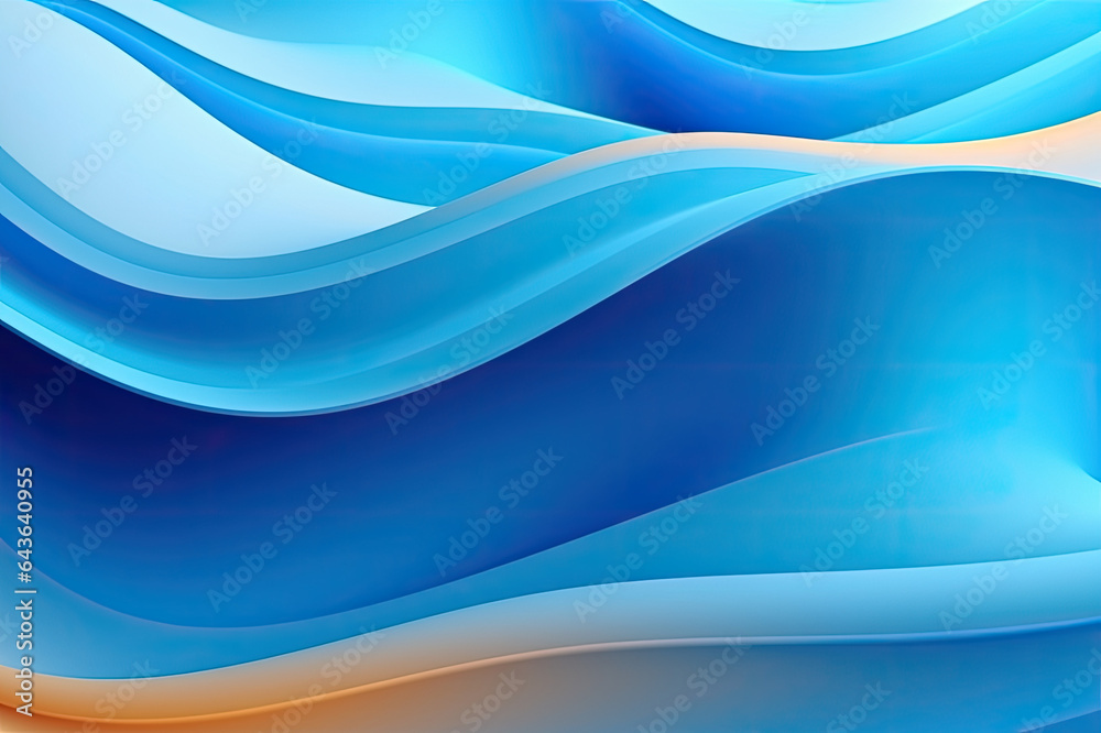 abstract paper cut wavy liquid background layout design.