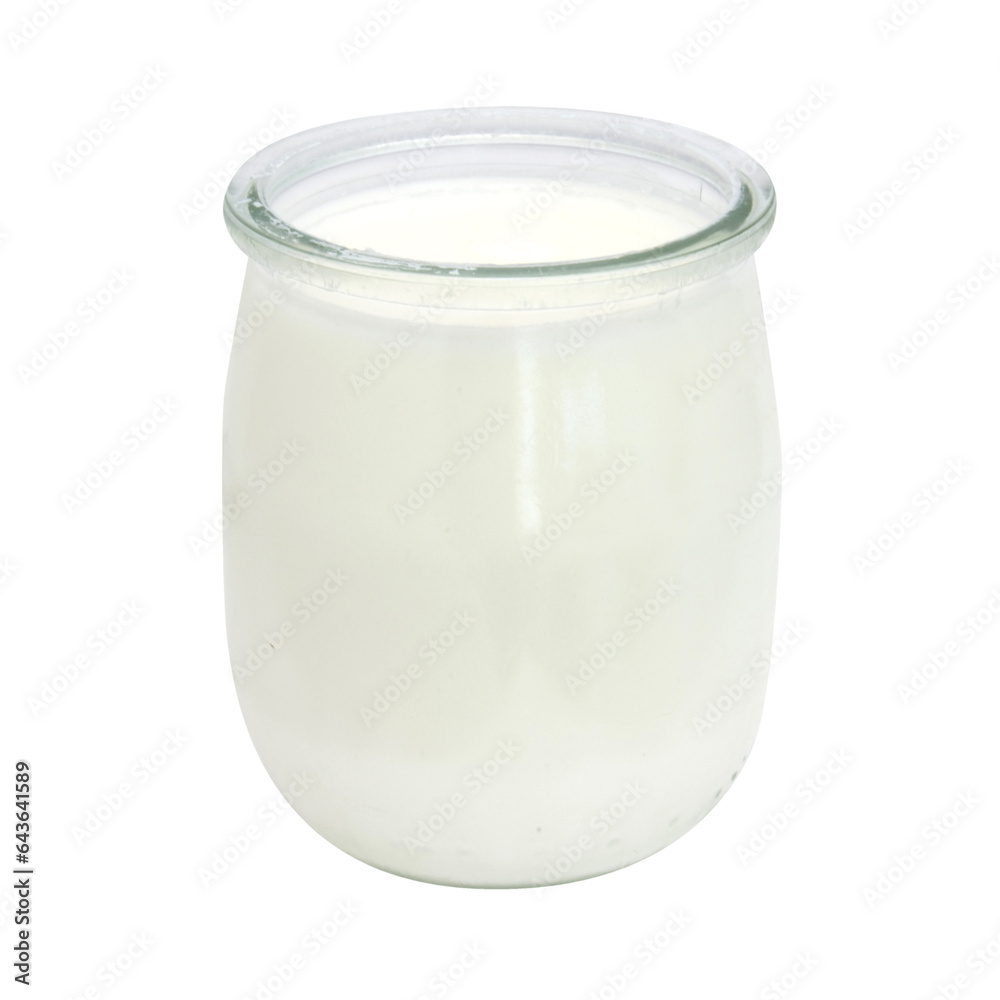 Natural yogurt / Transparent background Natural yogurt / Transparent background