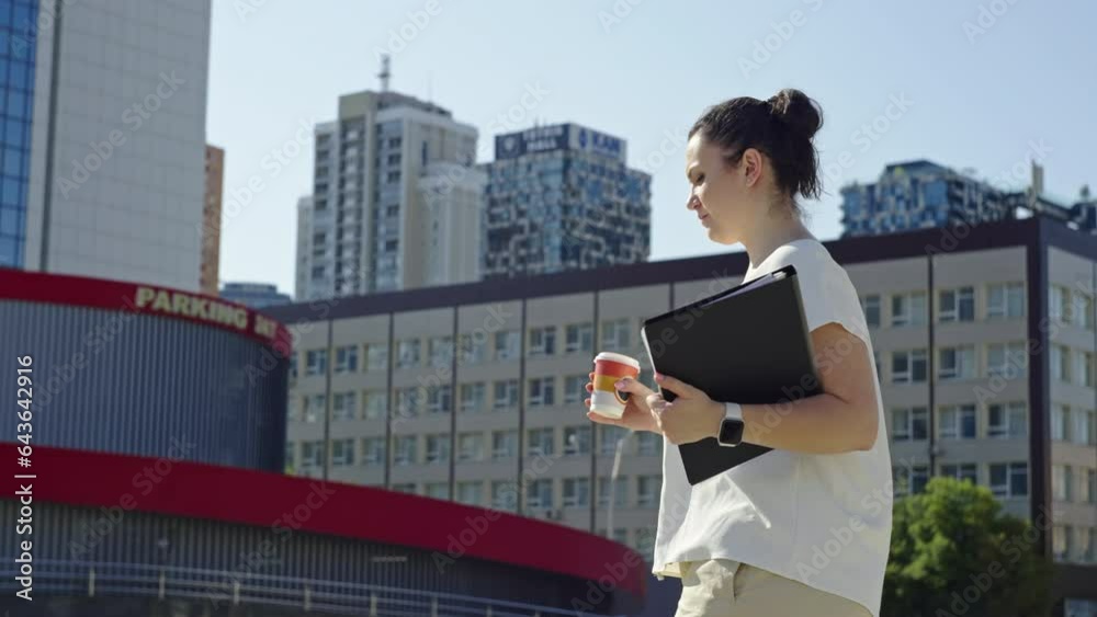 Glimpse into the Life of a Successful Businesswoman: Navigating the Urban Landscape as She Travels to the Central Business District, Fully Prepared for a Pivotal Business Discussion. High quality 4k Glimpse into the Life of a Successful Businesswoman: Navigating the Urban Landscape as She Travels to the Central Business District, Fully Prepared for a Pivotal Business Discussion. High quality 4k