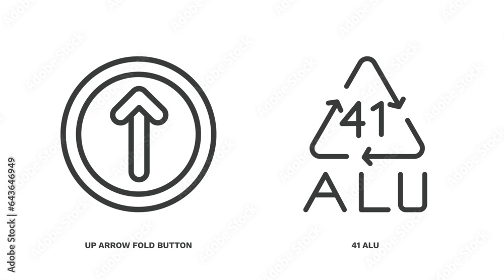 set of user interface thin line icons. user interface outline icons included up arrow fold button, 41 alu vector. set of user interface thin line icons. user interface outline icons included up arrow fold button, 41 alu vector.