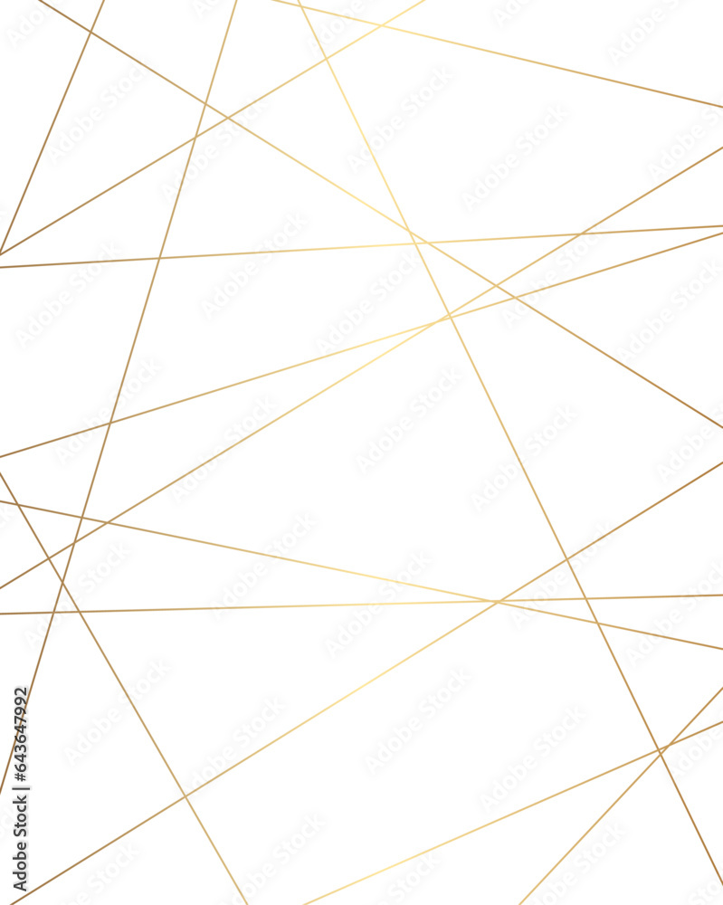 Fototapeta premium Luxury premium golden random chaotic lines on transparent background. Luxury banner presentation gold line background, Vector, illustration 