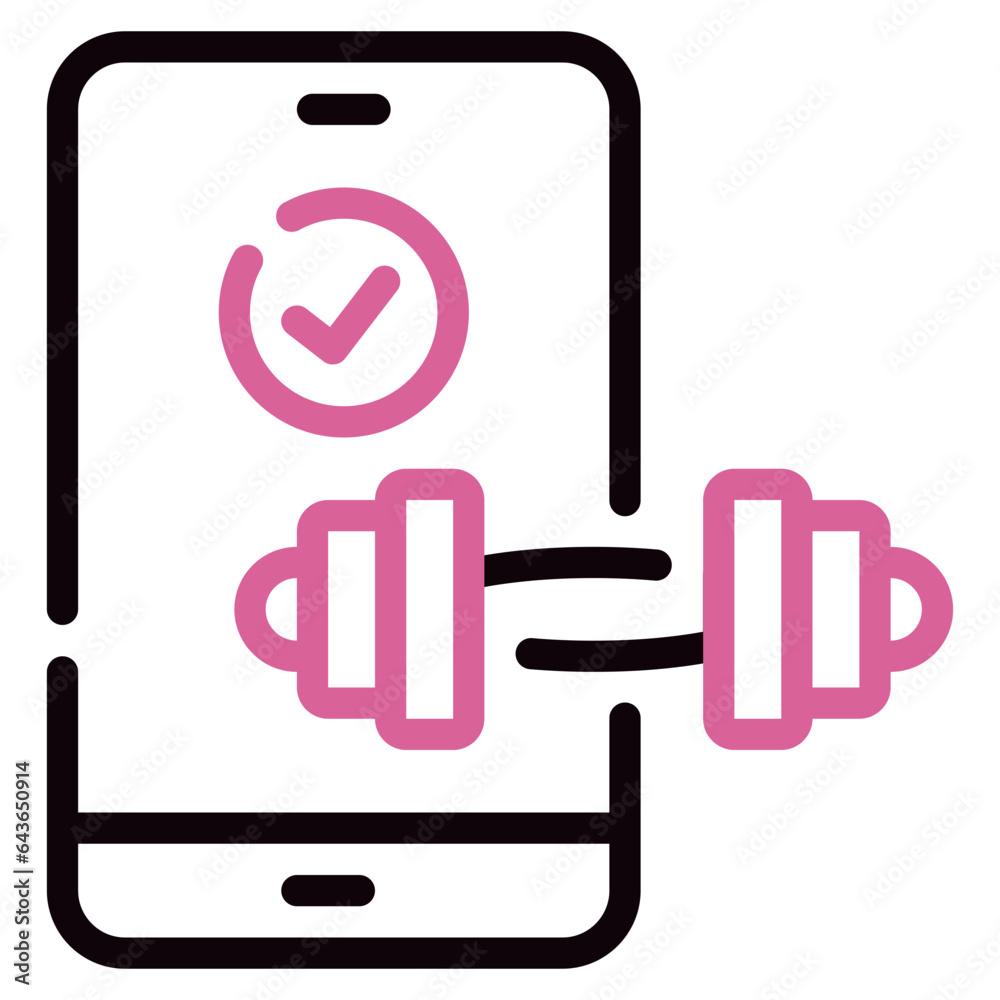 Fitness App Icon illustration Fitness App Icon illustration