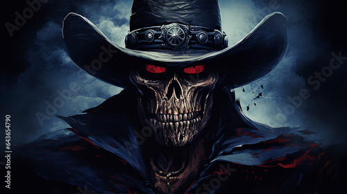 Bandeira de caveira de cowboy Dark Country / Epic Rock / Epic Blues