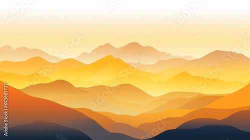 Generate a photography of sunset in mountains