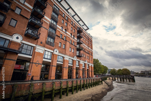 OXO Tower and Gabriel's Wharf  Queen's Walk in London Great Britain photo