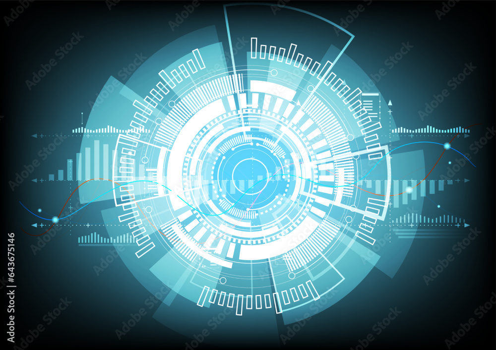Abstract technological background with various technological elements. Structure pattern technology backdrop. Vector illustration.	
