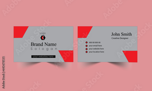 creative modern name card and business card vector design. 
