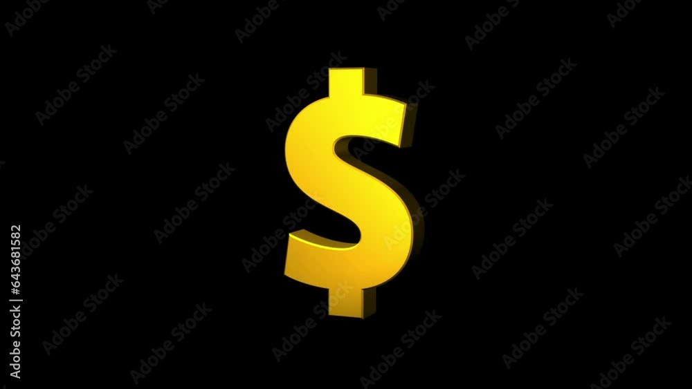International currency symbols rotating on black background, dollar, pound, euro, yuan and Rupee International currency symbols rotating on black background, dollar, pound, euro, yuan and Rupee