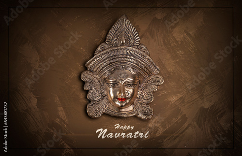 Happy Navratri, Durga Pooja, Maa Durga Face