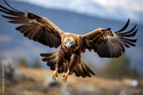 Flying golden eagle © Fabio