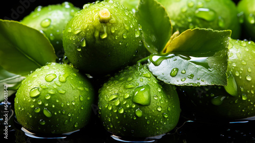 Macro close-up of feijoa fruit texture with water spots  fruit photography