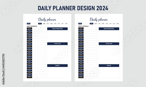Daily Planner Design 2024 (ID: 643683790)