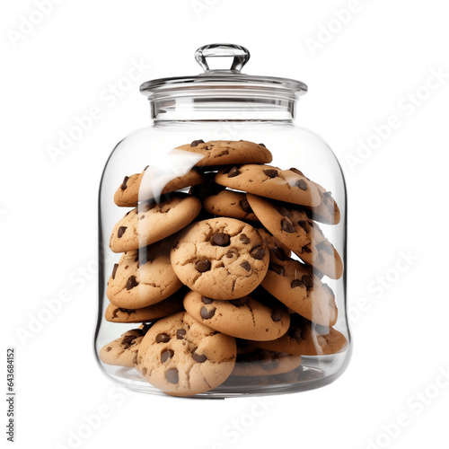 Photo Classic Cookie Jar on Isolated background. Generative AI