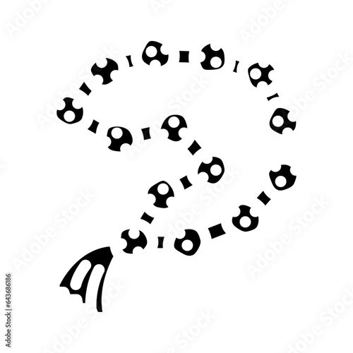 rudraksha beads glyph icon vector. rudraksha beads sign. isolated symbol illustration