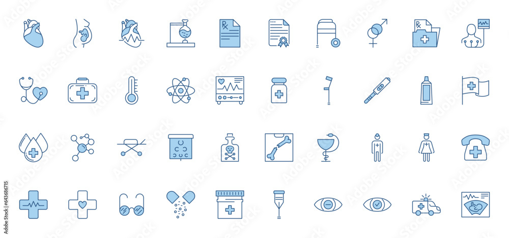 Medical Vector Icons Set. Line Icons, Sign and Symbols in Outline Design Medicine and Health Care with Elements for Mobile Concepts and Web Apps. Collection Modern Infographic Logo and Pictogram Medical Vector Icons Set. Line Icons, Sign and Symbols in Outline Design Medicine and Health Care with Elements for Mobile Concepts and Web Apps. Collection Modern Infographic Logo and Pictogram