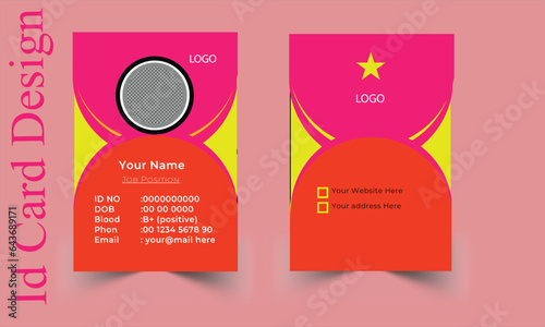 ID Card Template | Office Id card | Employee Id card for your company.