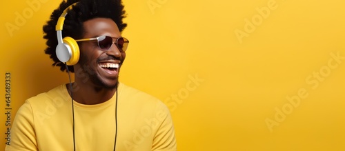 Attractive African man enjo...