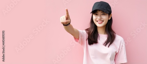 Asian woman in casual cloth...