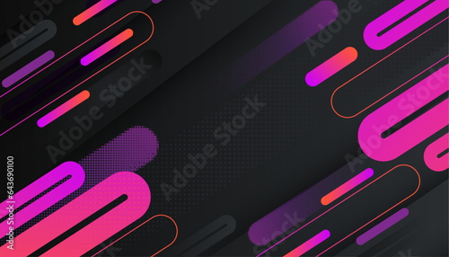Minimal geometric background. multicolour shapes with trendy gradients