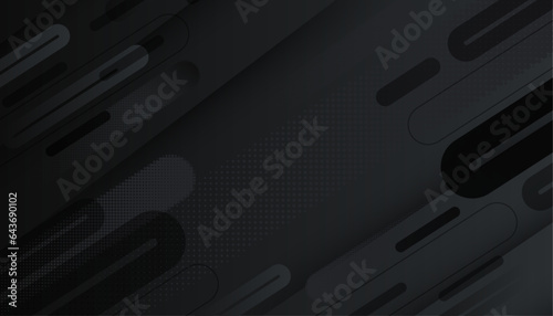 black Minimal geometric background. Simple shapes with trendy gradients