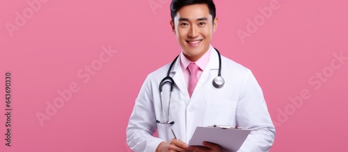 Asian doctor with stethosco...