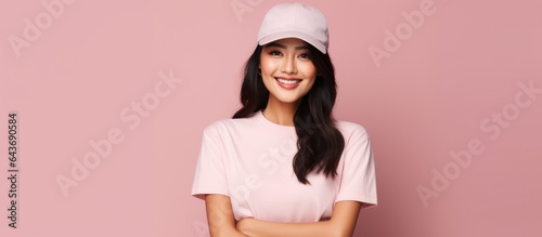 Female Asian model in casua...