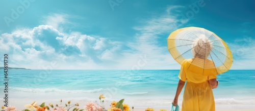 Summertime greeting with el...
