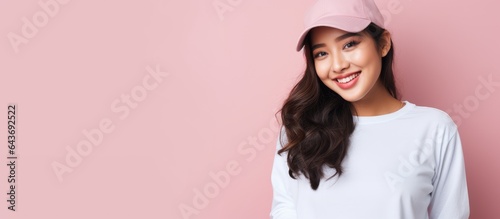 Asian woman in casual cloth...
