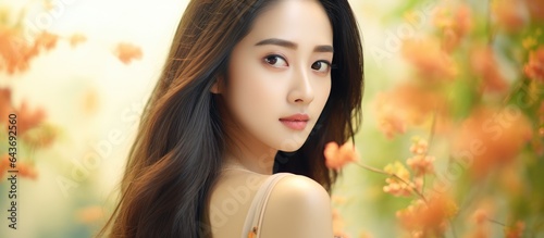 Beautiful young girl with a...