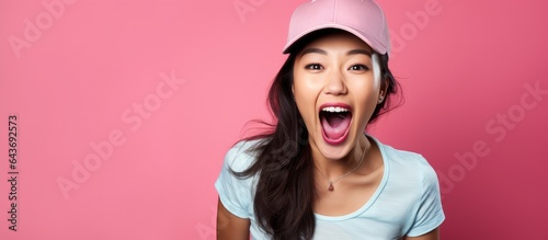 Asian woman in casual cloth...
