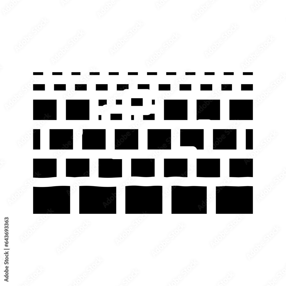 western wall wailing wall glyph icon vector. western wall wailing wall sign. isolated symbol illustration western wall wailing wall glyph icon vector. western wall wailing wall sign. isolated symbol illustration