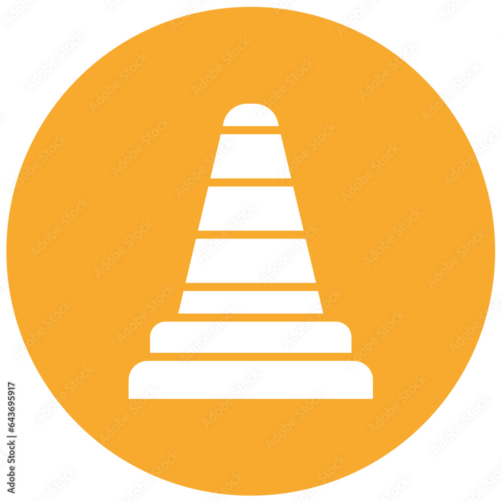 Traffic cone Vector Icon Design Illustration Traffic cone Vector Icon Design Illustration